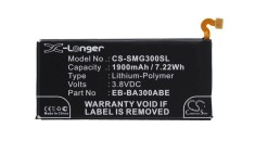 Cameron Sino 1900mAh Samsung Galaxy A3,SM-A3009,SM-A3000,SM-A300G,Galaxy A3 Duos,SM-A300M,SM-A300FU,SM-A300F,SM-A300F/DS,SM-A300G/DS Baterie