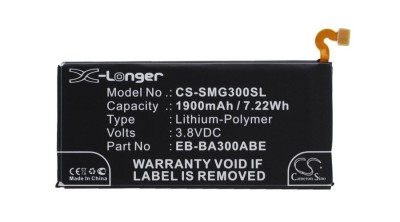 Cameron Sino 1900mAh Samsung Galaxy A3,SM-A3009,SM-A3000,SM-A300G,Galaxy A3 Duos,SM-A300M,SM-A300FU,SM-A300F,SM-A300F/DS,SM-A300G/DS Baterie foto