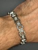 Bratara Aur 14K cu Diamante 5.60CT, Rusia Vintage, 37.14g, Taietura Briliant, 21.5cm, Certificat Gemologic