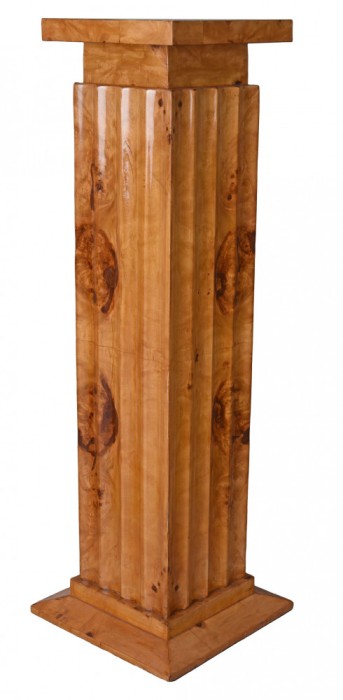Piedestal Art Deco din lemn masiv furniruit CAT054