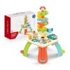 Masuta Activitati Bebe Toy Interactiva Educativa cu Pian Tucan, Cos Bile, Transforma in Tabla Podea, +18 luni
