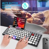 Tastatură fără fir cu Bluetooth, Aspect compact ultra silențios, suport