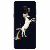 Husa silicon pentru Samsung S9 Plus, Unicorn Shitting Rainbows