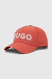 HUGO șapcă culoarea roz, cu imprimeu 50515963