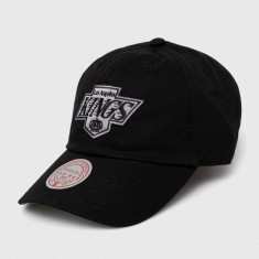 Mitchell&Ness șapcă de baseball din bumbac Los Angeles Kings culoarea negru, cu imprimeu