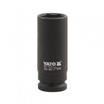 Cheie de impact Yato YT-1176, dimensiune 30 mm, prindere 1&amp;rdquo;, lunga foto