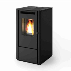 SOBA PE PELETI 9,5KW - THELMA CARBON neagra ieftina de calitate