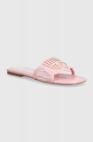 Chiara Ferragni papuci Penelope Flat femei, culoarea roz, CF3360_012