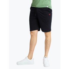 Pantaloni scurti barbati din bumbac cu imprimeu cu logo bleumarin inchis, 2XL