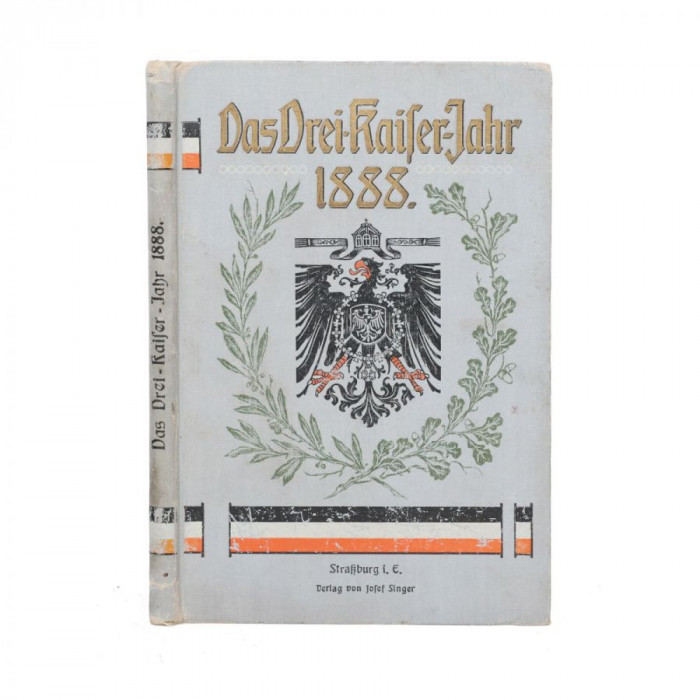 Carl Aum&uuml;ller, 1888 Das drei kaifer jahr [1888 Anul celor trei &icirc;mpărați], 1888, cu ștampila ex-libris a regelui Carol I