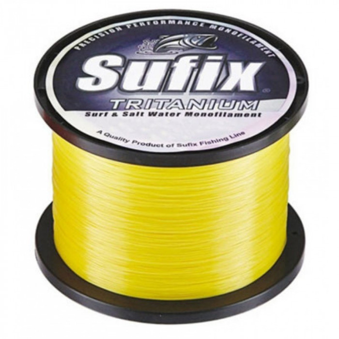 Fir Monofilament Sufix Tritanium, Yelow, 680m-1750m,Variante Fire 0.45 mm