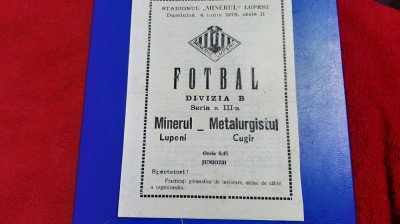 program Minerul Lupeni - Metal. Cugir foto