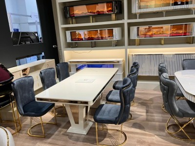 Set masa cu 6 scaune Elegance Flame foto