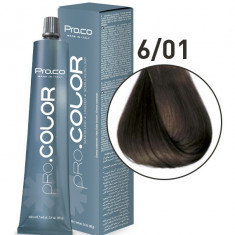 Vopsea de par profesionala PRO.COLOR 100 ml - Pro.Co - 6/01 BLOND ÎNCHIS CENUSIU