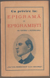 Barbu Lazareanu - Cu privire la epigrama si epigramisti
