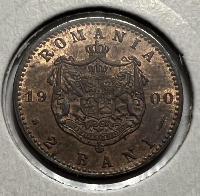 2 Bani 1900, Romania, UNC