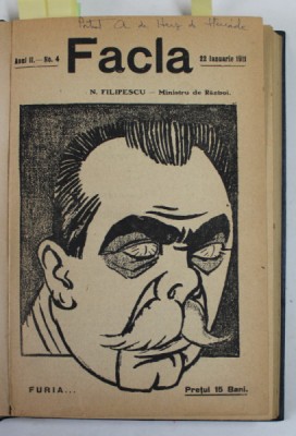 FACLA , REVISTA , COLIGAT DE 11 NUMERE DISPARATE , APARUTE INTRE 22 IANUARIE - 8 MAI , 1911 foto