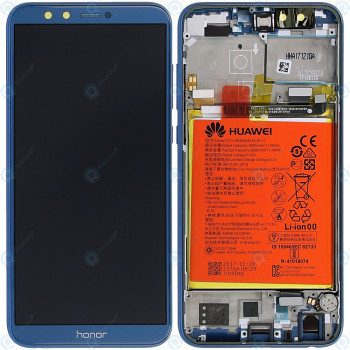 Huawei Honor 9 Lite (LLD-L31) Capac frontal modul display + LCD + digitizer + baterie albastru 02351SNQ foto