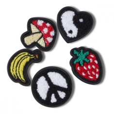 Jibbitz Crocs Peace &amp; Love Tufted Patch 5 Pack
