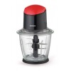 Tocator legume Heinner, 500 W, bol sticla, 1.5 l, sistem anti-alunecare, Rosu/Negru