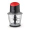 Tocator legume Heinner, 500 W, bol sticla, 1.5 l, sistem anti-alunecare, Rosu/Negru
