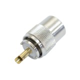 Cumpara ieftin Aproape nou: Mufa PNI PL259 pentru cablu RG213 pin central aurit 9 mm