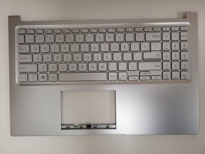 Carcasa superioara cu tastatura palmrest Laptop, Asus, VivoBook 15 A1504, A1504ZA, 13N1-GVA0K01, 13NB1022P05012-3, 90NB1022-R31UI0, iluminata, layout foto