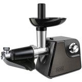 Masina de tocat Black&amp;amp;Decker BXMMA1000E, 1000W, 2 trepte viteza, accesoriu suc de rosii, Inox
