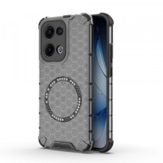 Husa MagSafe pentru Oppo Reno13, Techsuit, HoneyComb Shield, Neagra