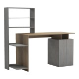 Cumpara ieftin Birou cu biblioteca Meza Pako World Sonoma 146.3x55x128.8 cm