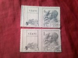 Serie Cehoslovacia 1947 - 10 Ani Th.G.Masaryk , cu vignete , stampilate