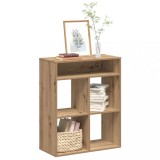 VidaXL Bibliotecă, stejar artizanal, 66x31x80 cm, lemn prelucrat
