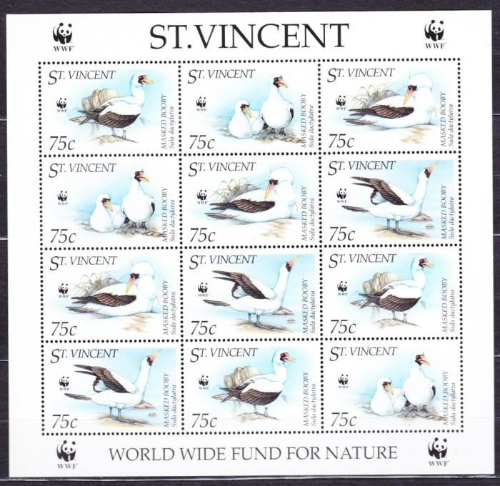 DB WWF Fauna St. Vincent Pasari MS MNH