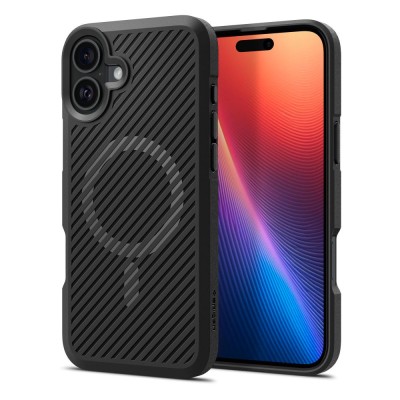 Husa iPhone 16 Spigen Core Armor MagSafe, negru foto