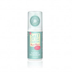 Deodorant spray cu pepene si castravete Salt Of The Earth Pure Aura, 100ml, Crystal Spring