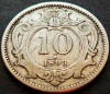 Moneda istorica 10 HELLER AUSTRO - UNGARIA, anul 1893 *cod 2581, Europa