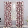 Set draperii blackout model floral cu inele auriu antic, Madison, 250x235 cm, densitate 700 g/ml, Garden Flowers, 2 buc