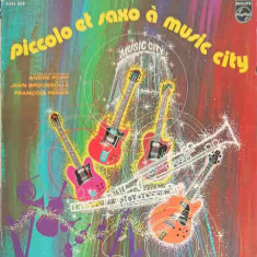 Disc vinil, LP. Piccolo Et Saxo A Music City-André Popp, Jean Broussolle, François Périer