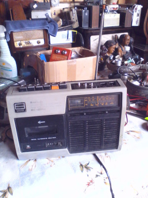 Radio Casetofon Sankio Md STR -500 FS AN 1983 Made in Japan foto