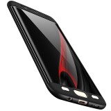Husa Samsung Galaxy S7 Edge GKK Full Cover 360, Protectie Completa, Plastic, Negru