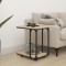 vidaXL Masă laterală cu roți stejar sonoma 50x35x55,5cm lemn prelucrat 825808