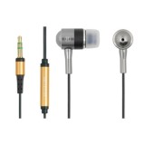 CASTI A4tech, &amp;quot;Metallic&amp;quot;, cu fir, intraauriculare, utilizare MP3, smartphone (doar audio), microfon nu, conectare prin Jack 3.5 mm, argintiu