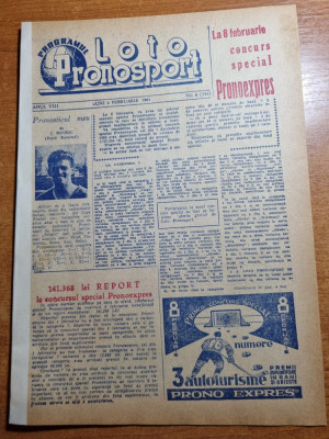 Loto pronosport 6 februarie 1961-echipa de fotbal CSMS iasi,milan,toulouse foto