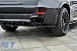 Extensii laterale Maxton Design potrivite pentru bara spate cu difuzor Maxton Design pentru BMW X5 F15 pachet M 2013-2018, culoare carbon Performance