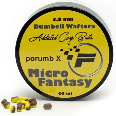 Wafters Dumbell Addicted Carp Baits Fantasy Porumb X, 3.8 mm foto
