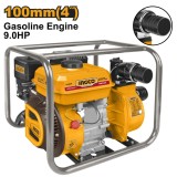 Motopompa pe benzina 1500 l/min, 9 cp, 4 inch, 4 timpi - Ingco GWP402