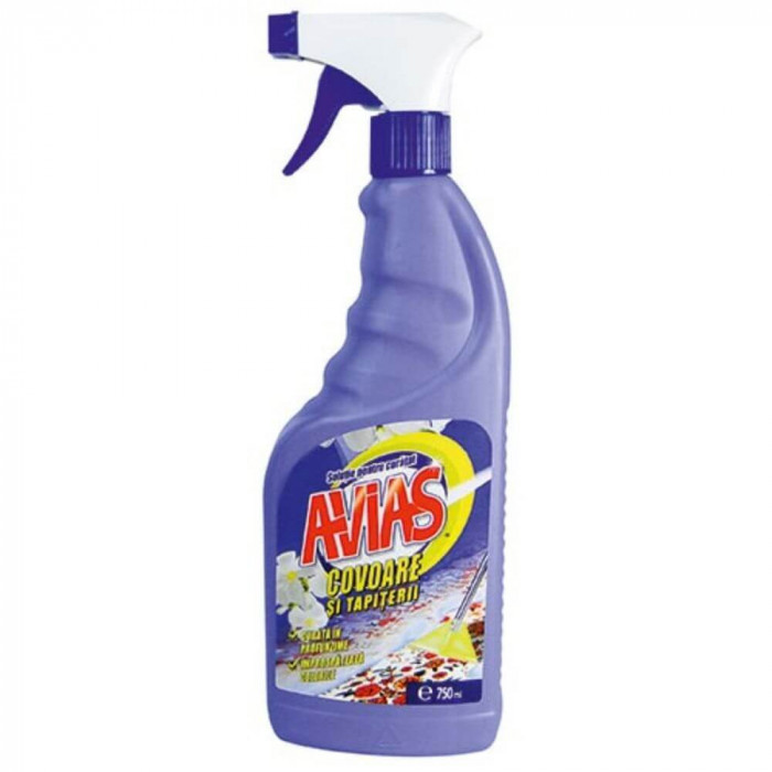 Solutie Spray AVIAS, 750 ml, Covoare si Tapiterii, Detergent Pulverizator Covoare si Mochete, Detergent Covoare si Tapiterii, Detergent Manual pentru