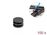 Set 100 buc cuple pentru bride Negru, Delock 18913