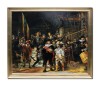 Tablou LA COMANDA calitate muzeala pictat manual inramat, Rondul de noapte 135x115cm ulei pe panza reproducere magistrala Rembrandt van Rijn, pictor S