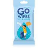 GoWipes For Kids &amp; Juniors h&acirc;rtie igienică umedă pentru copii 10 buc